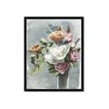 Picture of Coloured flower in pot II _GroupedProduct_Rectangle_Portrait_Framed_Matted_