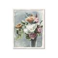 Picture of Coloured flower in pot II _GroupedProduct_Rectangle_Portrait_Framed_Matted_