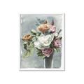 Picture of Coloured flower in pot II _GroupedProduct_Rectangle_Portrait_Framed_Matted_