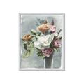 Picture of Coloured flower in pot II _GroupedProduct_Rectangle_Portrait_Framed_Matted_