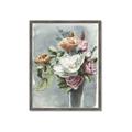 Picture of Coloured flower in pot II _GroupedProduct_Rectangle_Portrait_Framed_Matted_