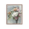 Picture of Coloured flower in pot II _GroupedProduct_Rectangle_Portrait_Framed_Matted_