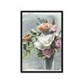Picture of Coloured flower in pot II _GroupedProduct_Rectangle_Portrait_Framed_Matted_