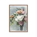 Picture of Coloured flower in pot II _GroupedProduct_Rectangle_Portrait_Framed_Matted_