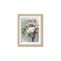Picture of Coloured flower in pot II _GroupedProduct_Rectangle_Portrait_Framed_Matted_