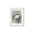 Picture of Coloured flower in pot II _GroupedProduct_Rectangle_Portrait_Framed_Matted_