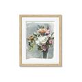 Picture of Coloured flower in pot II _GroupedProduct_Rectangle_Portrait_Framed_Matted_