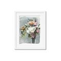 Picture of Coloured flower in pot II _GroupedProduct_Rectangle_Portrait_Framed_Matted_