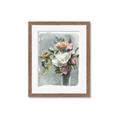 Picture of Coloured flower in pot II _GroupedProduct_Rectangle_Portrait_Framed_Matted_