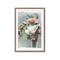 Picture of Coloured flower in pot II _GroupedProduct_Rectangle_Portrait_Framed_Matted_