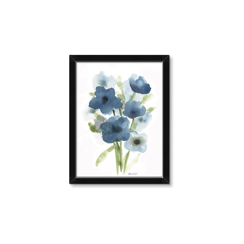 Picture of Blue Poppies I  _GroupedProduct_Rectangle_Portrait_Framed_Matted_