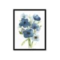 Picture of Blue Poppies I  _GroupedProduct_Rectangle_Portrait_Framed_Matted_