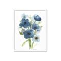 Picture of Blue Poppies I  _GroupedProduct_Rectangle_Portrait_Framed_Matted_