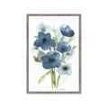Picture of Blue Poppies I  _GroupedProduct_Rectangle_Portrait_Framed_Matted_