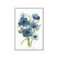 Picture of Blue Poppies I  _GroupedProduct_Rectangle_Portrait_Framed_Matted_
