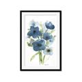 Picture of Blue Poppies I  _GroupedProduct_Rectangle_Portrait_Framed_Matted_