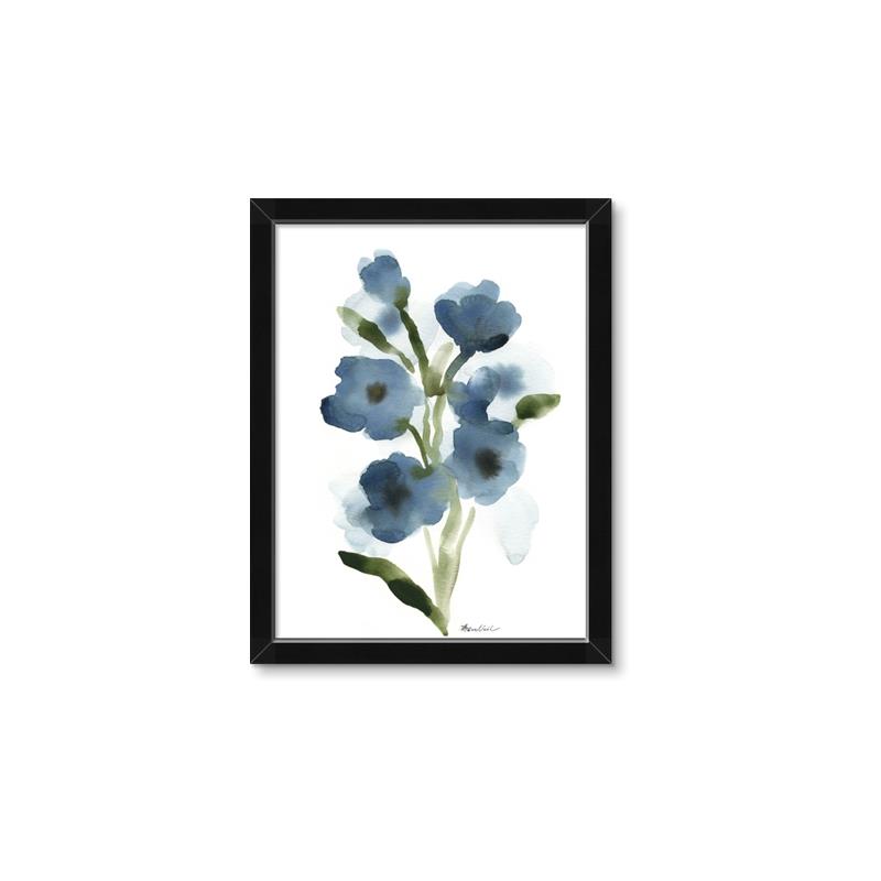 Picture of Blue Poppies II _GroupedProduct_Rectangle_Portrait_Framed_Matted_