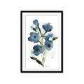 Picture of Blue Poppies II _GroupedProduct_Rectangle_Portrait_Framed_Matted_