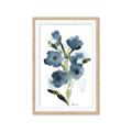 Picture of Blue Poppies II _GroupedProduct_Rectangle_Portrait_Framed_Matted_