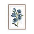 Picture of Blue Poppies II _GroupedProduct_Rectangle_Portrait_Framed_Matted_
