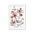 Picture of Pink Poppy Linen _GroupedProduct_Rectangle_Portrait_Framed_Matted_