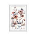 Picture of Pink Poppy Linen _GroupedProduct_Rectangle_Portrait_Framed_Matted_
