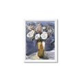 Picture of White Flower in Vase l _GroupedProduct_Rectangle_Portrait_Framed_Matted_