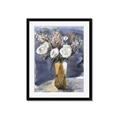 Picture of White Flower in Vase l _GroupedProduct_Rectangle_Portrait_Framed_Matted_