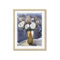 Picture of White Flower in Vase l _GroupedProduct_Rectangle_Portrait_Framed_Matted_