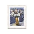 Picture of White Flower in Vase l _GroupedProduct_Rectangle_Portrait_Framed_Matted_