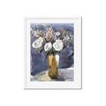 Picture of White Flower in Vase l _GroupedProduct_Rectangle_Portrait_Framed_Matted_