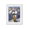 Picture of White Flower in Vase l _GroupedProduct_Rectangle_Portrait_Framed_Matted_