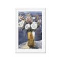 Picture of White Flower in Vase l _GroupedProduct_Rectangle_Portrait_Framed_Matted_