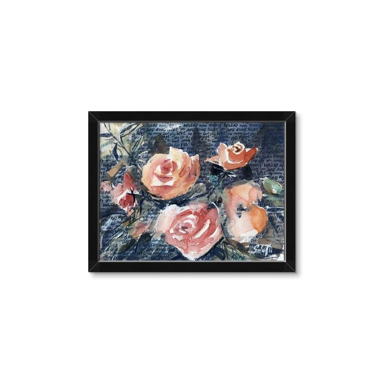 Picture of Love Letter Floral _GroupedProduct_Rectangle_Landscape_Framed_Matted_