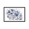 Picture of Indigo Blossom l _GroupedProduct_Rectangle_Landscape_Framed_Matted_