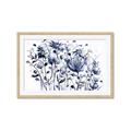 Picture of Indigo Blossom l _GroupedProduct_Rectangle_Landscape_Framed_Matted_