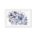 Picture of Indigo Blossom l _GroupedProduct_Rectangle_Landscape_Framed_Matted_