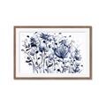 Picture of Indigo Blossom l _GroupedProduct_Rectangle_Landscape_Framed_Matted_