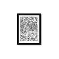 Picture of Detailed Floral Sketch _GroupedProduct_Rectangle_Portrait_Framed_Matted_