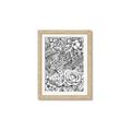 Picture of Detailed Floral Sketch _GroupedProduct_Rectangle_Portrait_Framed_Matted_