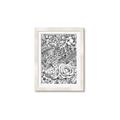 Picture of Detailed Floral Sketch _GroupedProduct_Rectangle_Portrait_Framed_Matted_