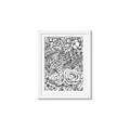 Picture of Detailed Floral Sketch _GroupedProduct_Rectangle_Portrait_Framed_Matted_