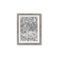 Picture of Detailed Floral Sketch _GroupedProduct_Rectangle_Portrait_Framed_Matted_