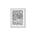 Picture of Detailed Floral Sketch _GroupedProduct_Rectangle_Portrait_Framed_Matted_