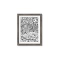 Picture of Detailed Floral Sketch _GroupedProduct_Rectangle_Portrait_Framed_Matted_