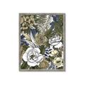 Picture of Detailed Floral in Color  _GroupedProduct_Rectangle_Portrait_Framed_Matted_