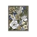 Picture of Detailed Floral in Color  _GroupedProduct_Rectangle_Portrait_Framed_Matted_