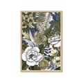 Picture of Detailed Floral in Color  _GroupedProduct_Rectangle_Portrait_Framed_Matted_