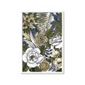 Picture of Detailed Floral in Color  _GroupedProduct_Rectangle_Portrait_Framed_Matted_