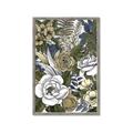 Picture of Detailed Floral in Color  _GroupedProduct_Rectangle_Portrait_Framed_Matted_
